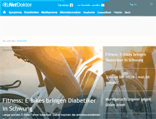 Tablet Screenshot of netdoktor.de